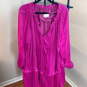 Anthropologie Tunic Dress - Hot Pink - XL